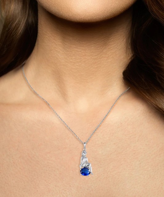 Hõbedast ripats tsirkooniga "Neitsi"