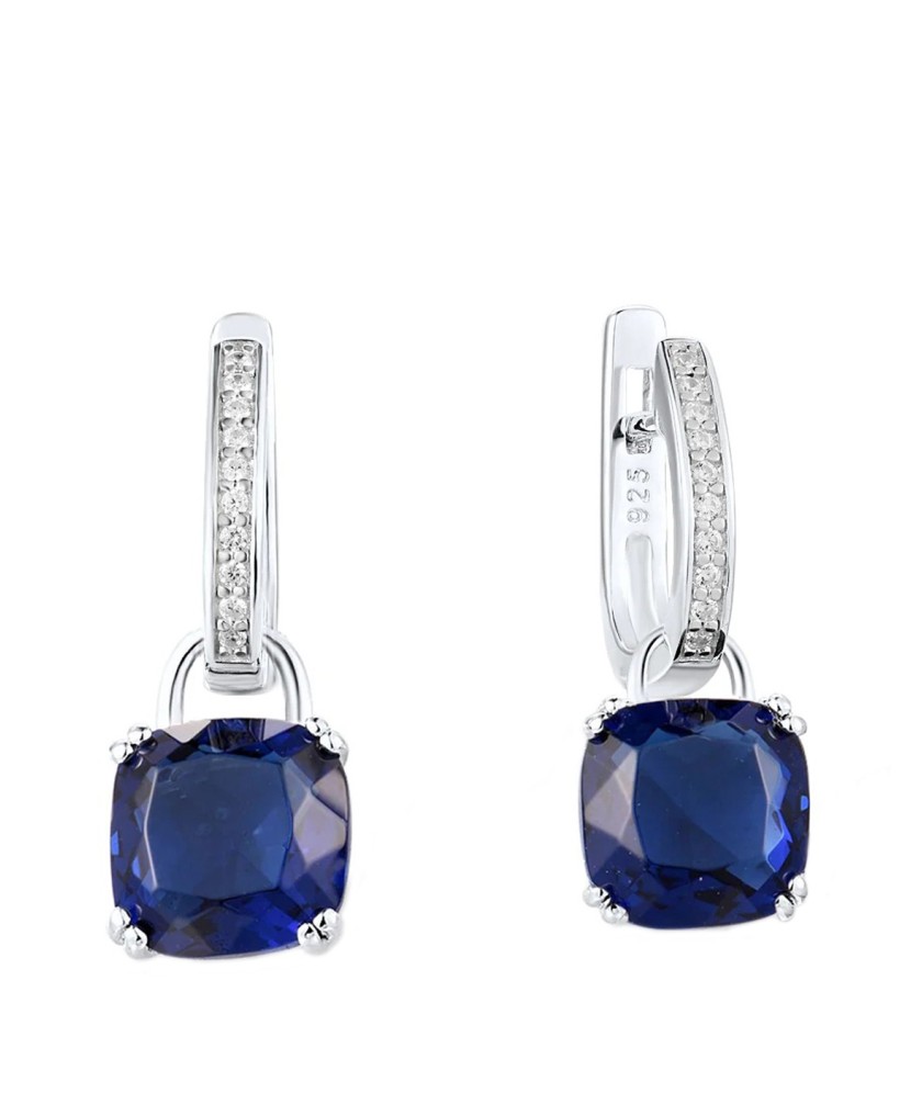 Hõbedast kõrvarõngad tsirkoonide