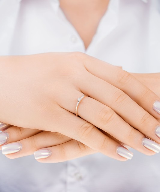 Кольцо из золота с бриллиантами