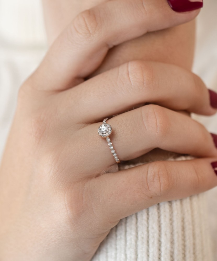 Кольцо из золота с бриллиантами