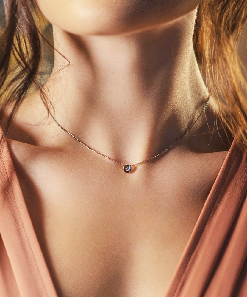 Kollase kuldkett briljantripatsiga