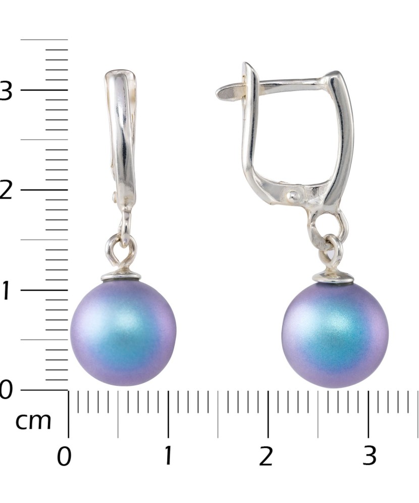 Hõbekõrvarõngad pärlite