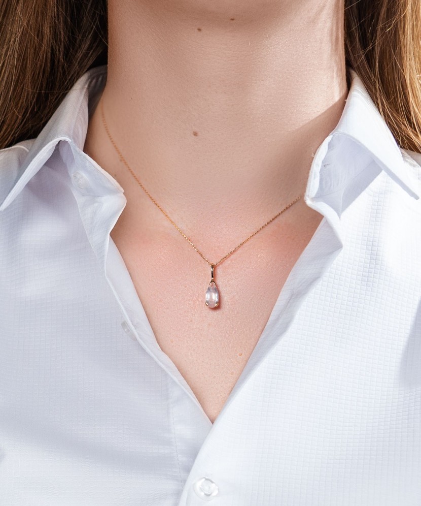 Kuldripats rohelise ametüstiga