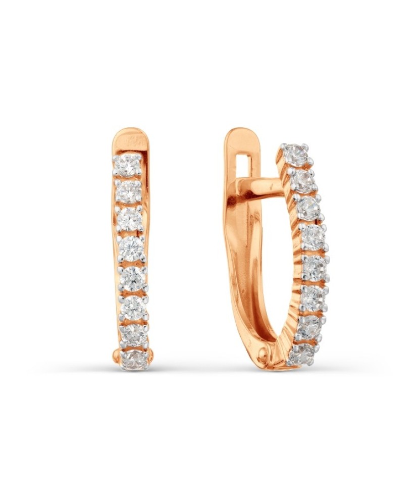 Kuldkõrvarõngad tsirkoonidega