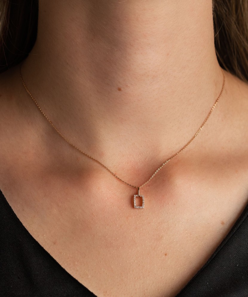 Золотой подвеска с бриллиантами