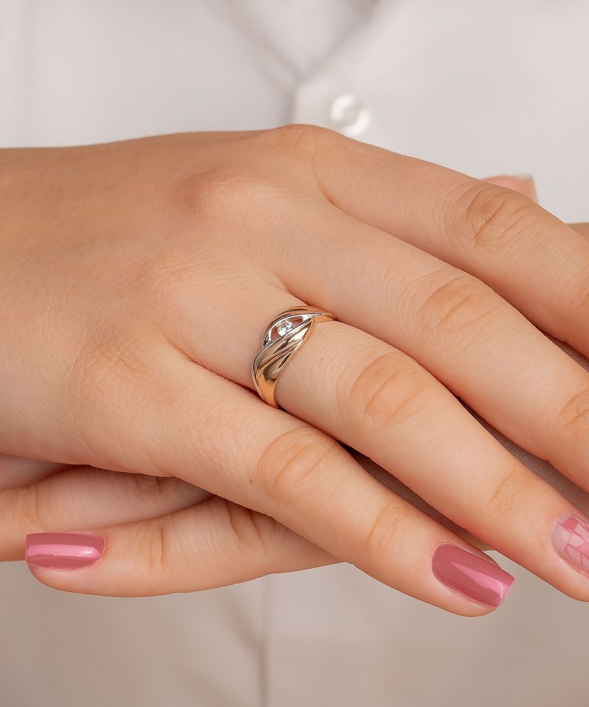 Kuldsõrmus tsirkooniga Goldinga T142018040