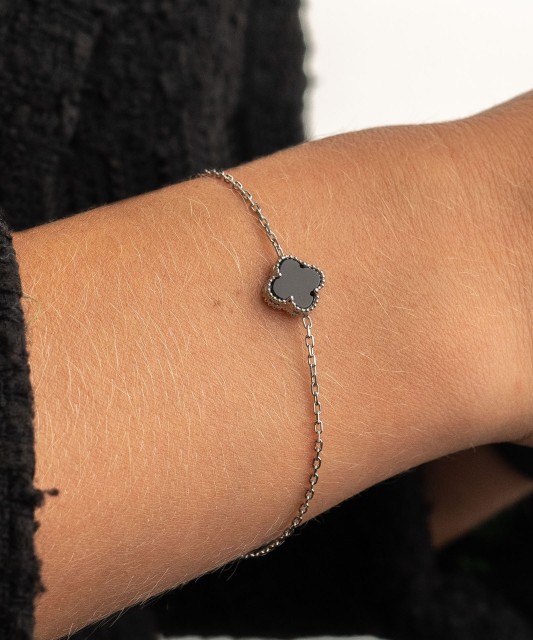 Серебряный браслет с эмалью