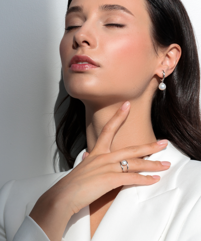 Hõbesõrmus pärliga