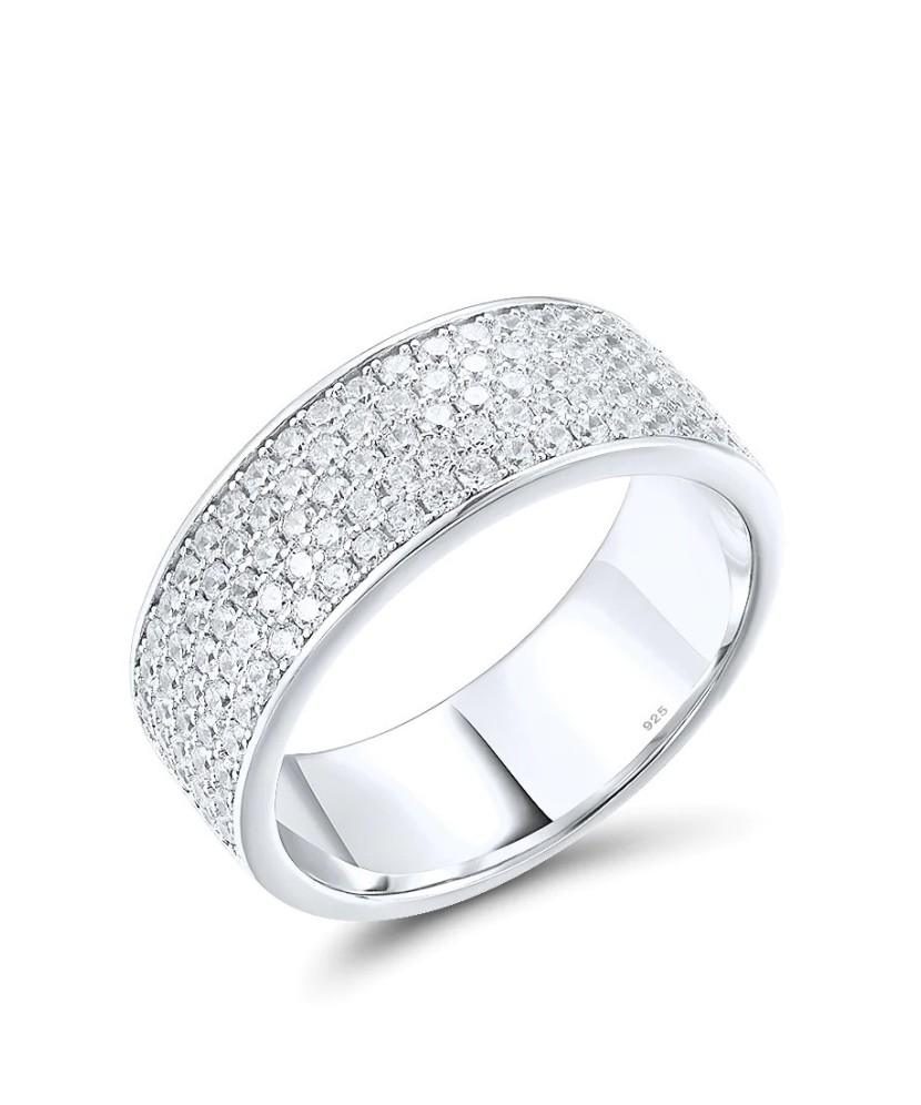 Hõbesõrmus tsirkoonidega - Hõbesõrmused - Goldinga