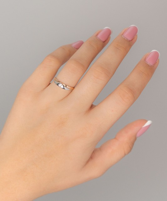 Kuldsõrmus tsirkooniga Goldinga X5-X4SZR200275-WR-FCZ