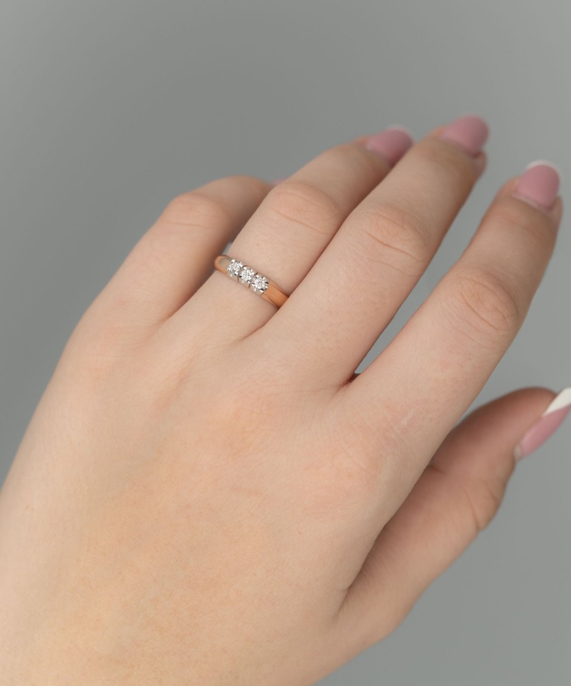 Kuldsõrmus briljantitega Goldinga 00817