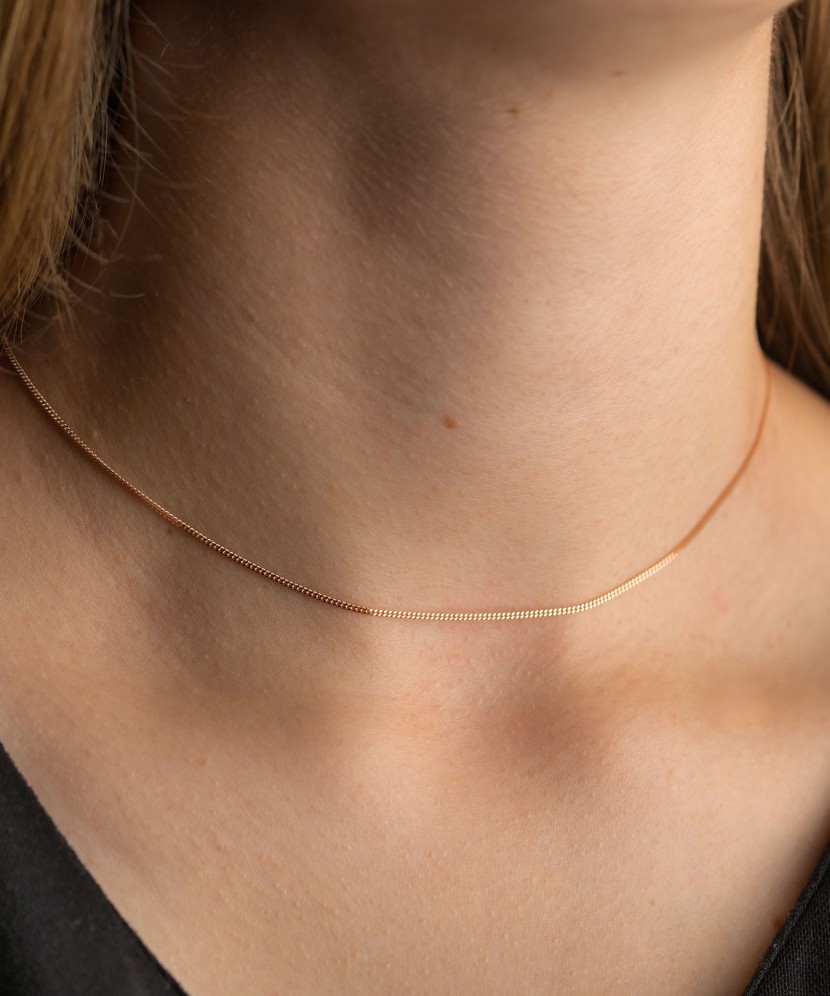 Золотая цепочка "Curb" 1.2мм