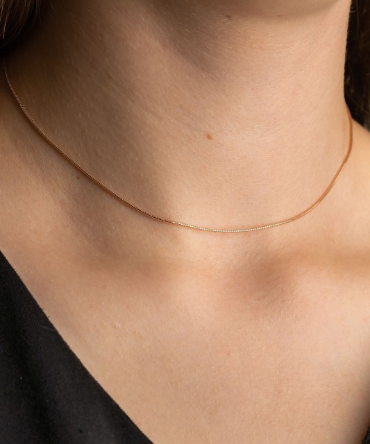 Золотая цепочка "Snake" 0.9mm