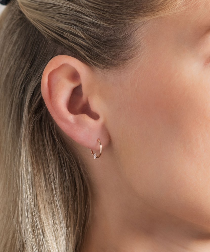 Kuldkõrvarõngad rõngad 12mm Goldinga 00671