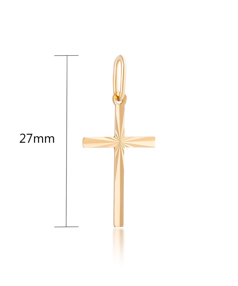 Золотой подвеска "Крестик"