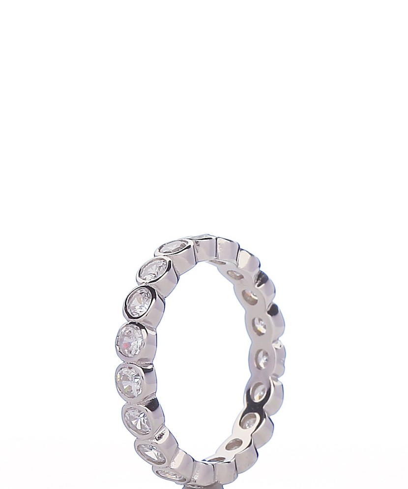 Hõbesõrmus tsirkoonidega - Hõbesõrmused - Goldinga