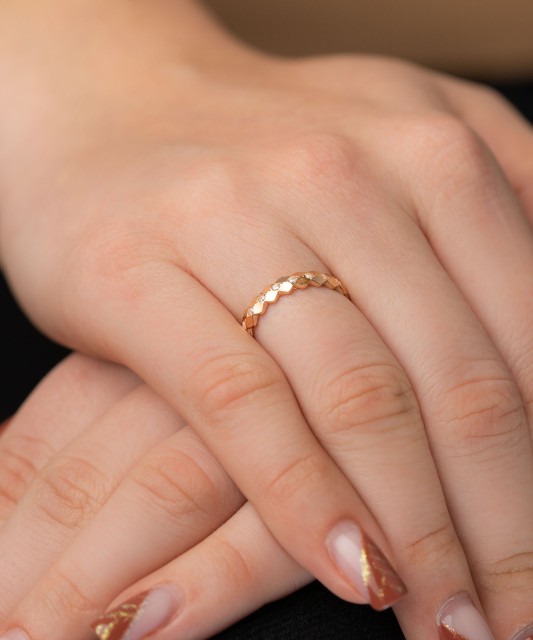 Золотое кольцо с цирконами