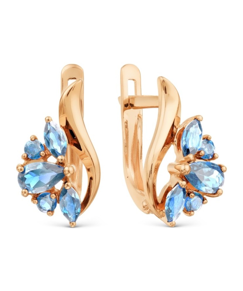 Kuldkõrvarõngad topaasidega - Kuldkõrvarõngad - Goldinga