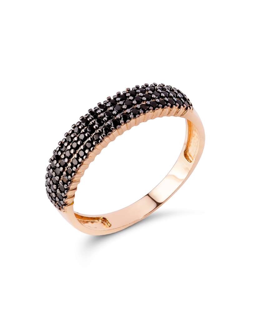 Золотое кольцо с цирконами