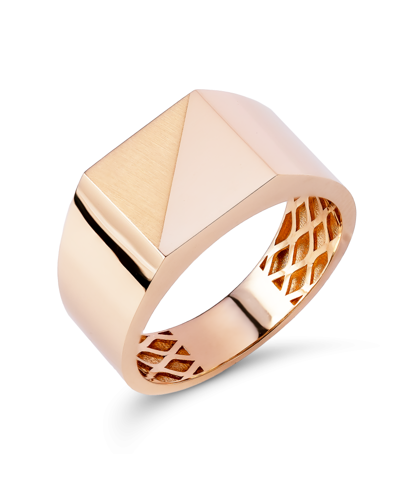 Золотое мужское кольцо