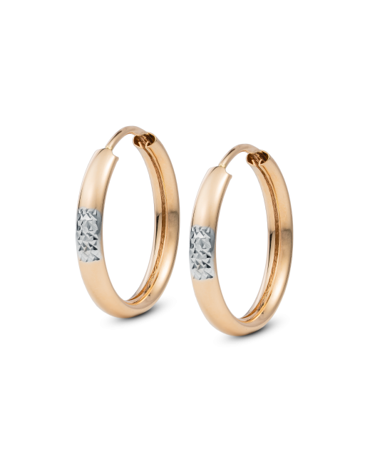 Kuldkõrvarõngad 19mm Goldinga XXHOE506705-WR-DC