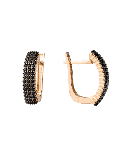 Kuldkõrvarõngad tsirkoonidega