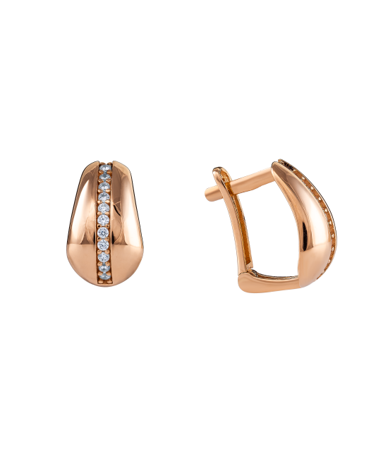 Kuldkõrvarõngad tsirkoonidega