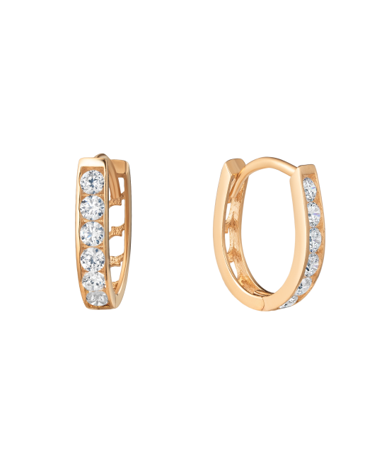 Kuldkõrvarõngad tsirkoonidega