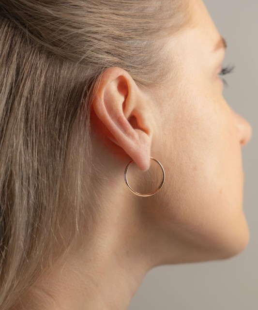 Kuldkõrvarõngad rõngad 23mm