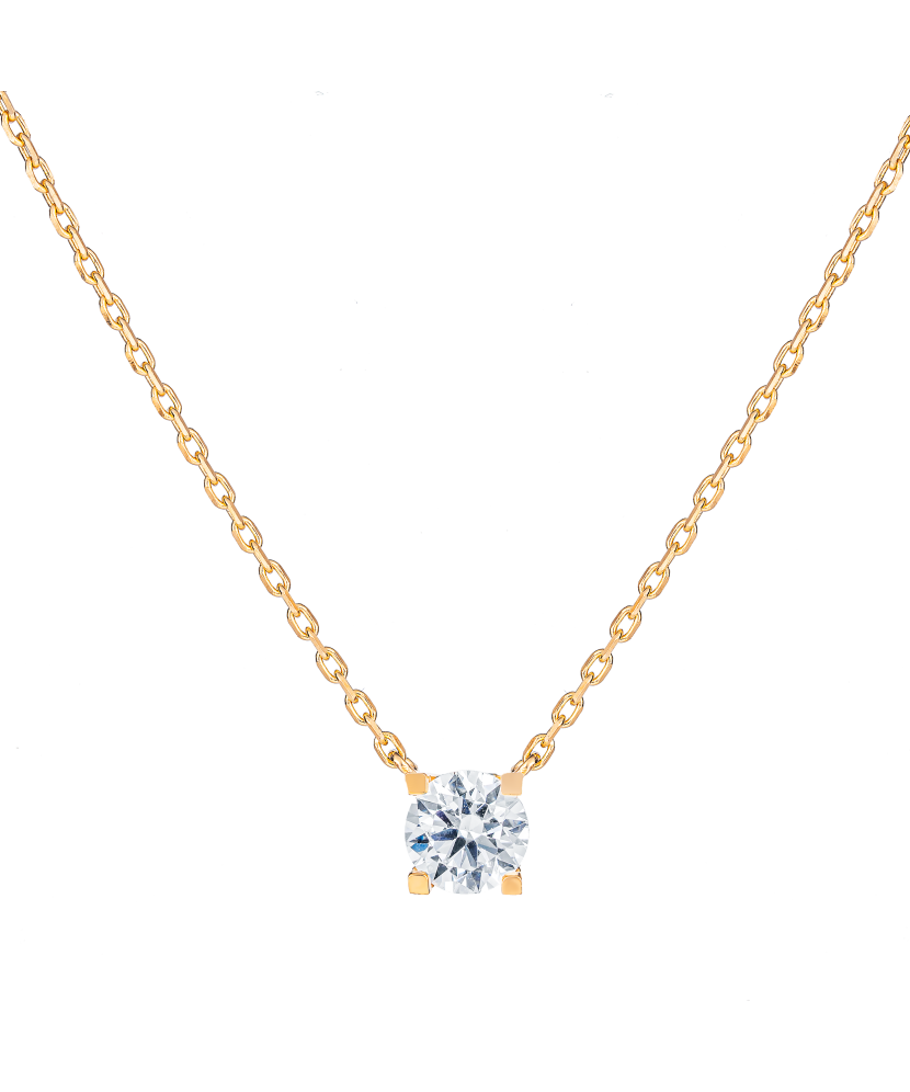 Kuldkett tsirkoonist ripatsiga