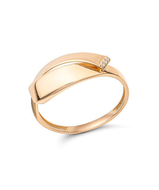 Kuldsõrmus tsirkoonidega