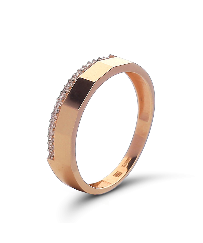 Kuldsõrmus tsirkoonidega Goldinga 00556