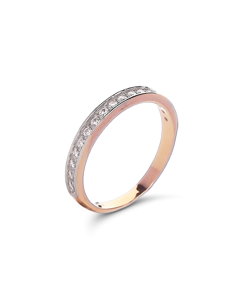 Золотое кольцо с цирконами