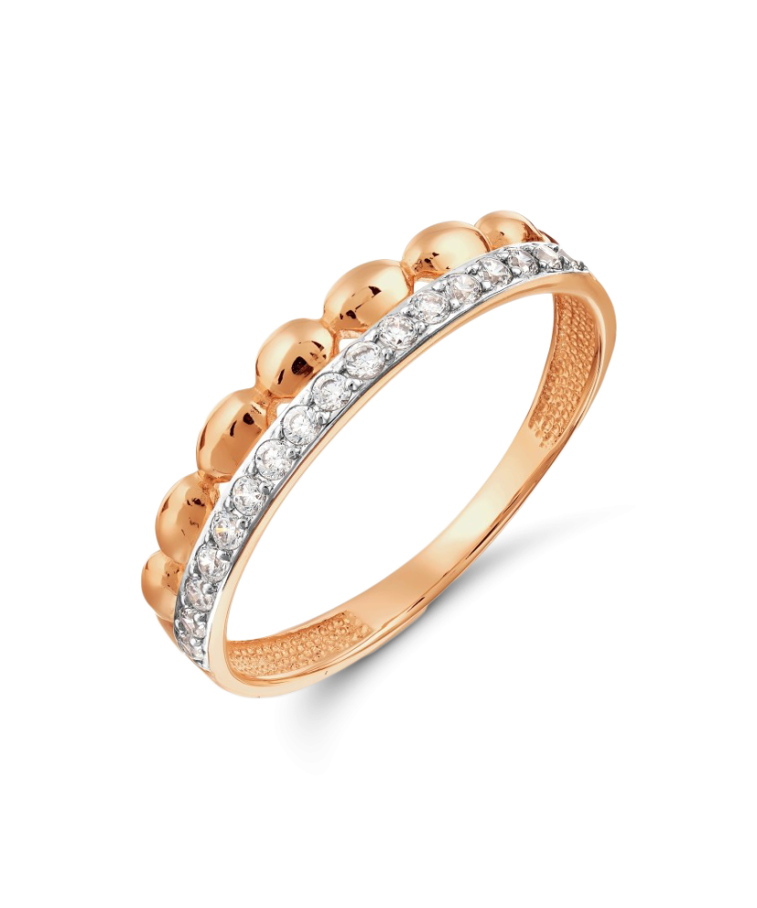 Kuldsõrmus tsirkoonidega Goldinga T147018004