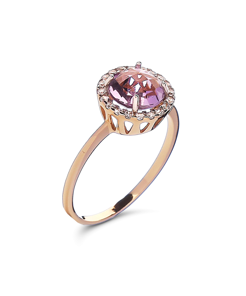 Kuldsõrmus tsirkoonidega Goldinga 00597