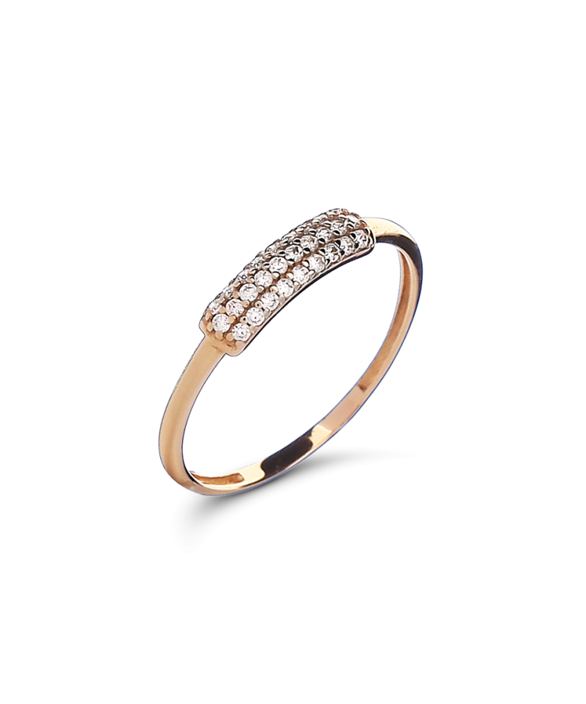 Kuldsõrmus tsirkoonidega Goldinga 00538