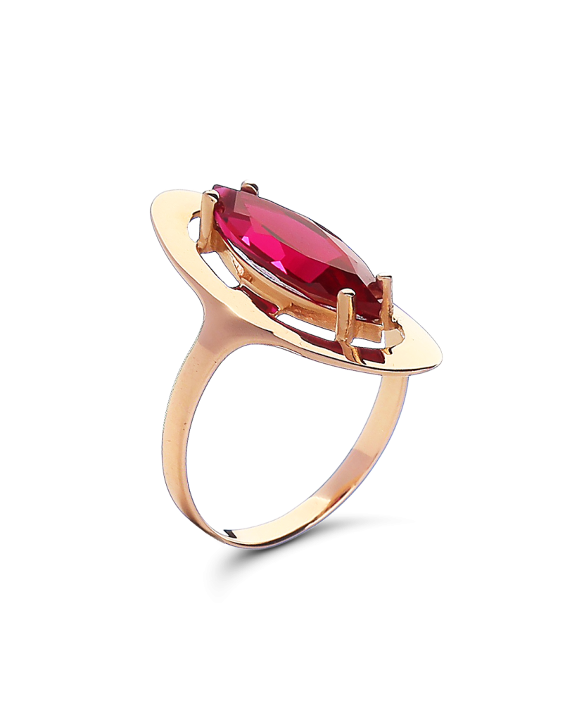 Золотое кольцо с цирконом