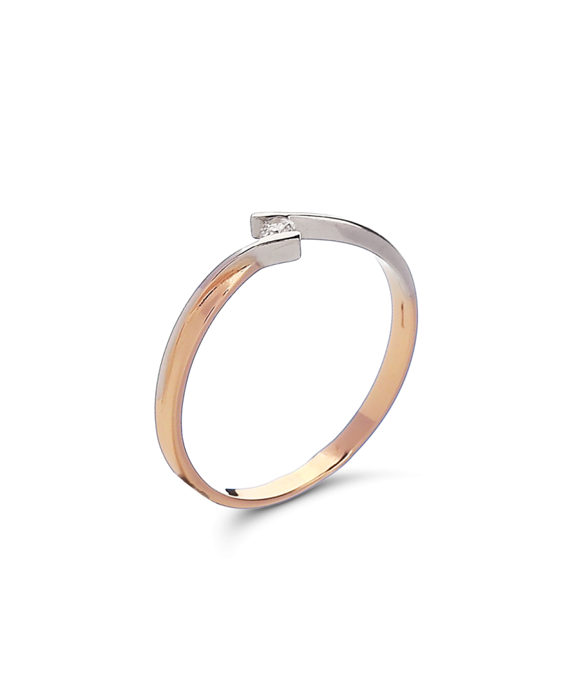 Kuldsõrmus tsirkoonidega Goldinga 00398