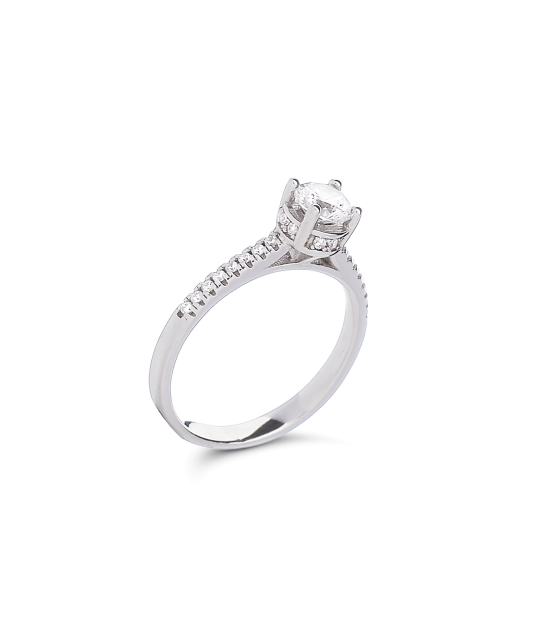 Hõbesõrmus tsirkoonidega Goldinga 00756