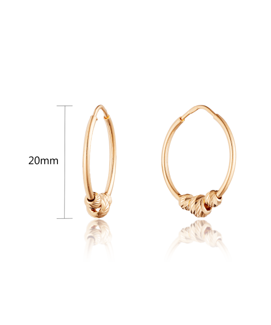 Kuldkõrvarõngad rõngad 20mm