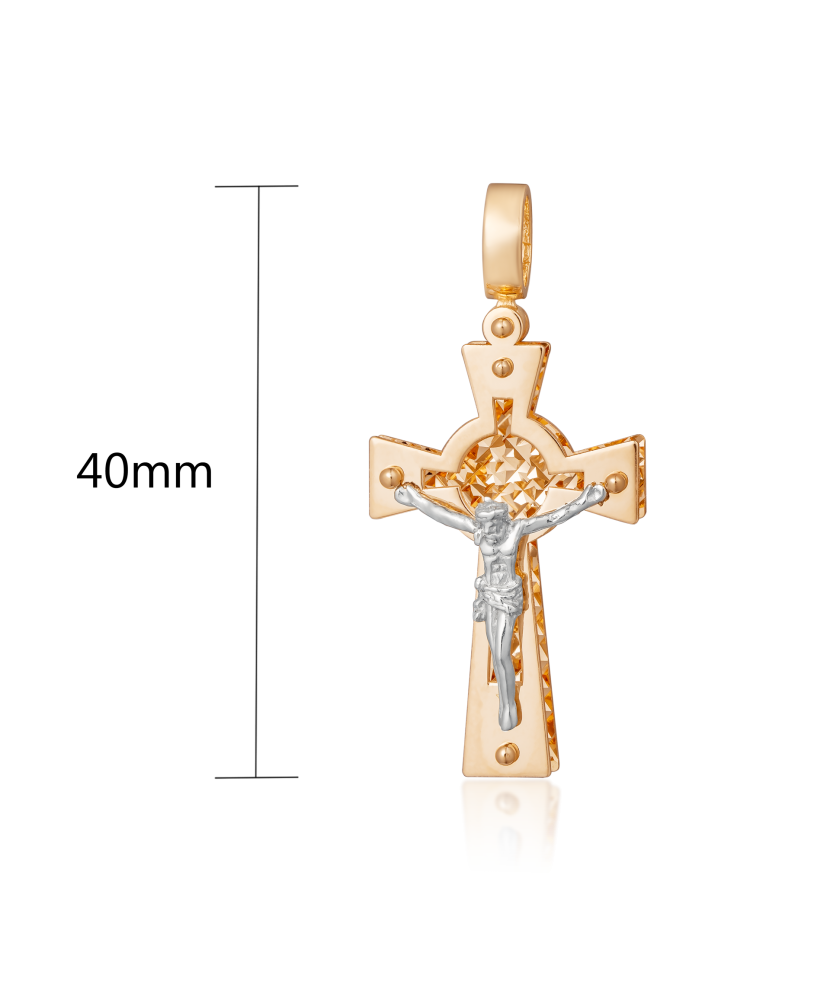 Золотой подвеска "Крестик"