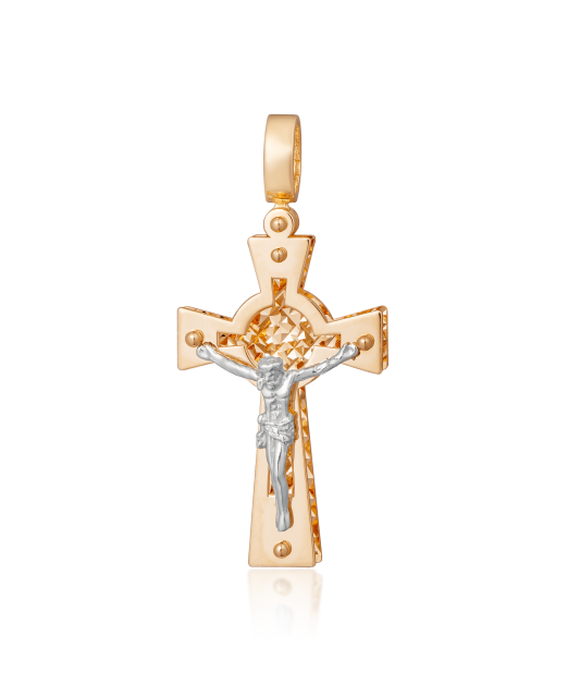 Золотой подвеска "Крестик"