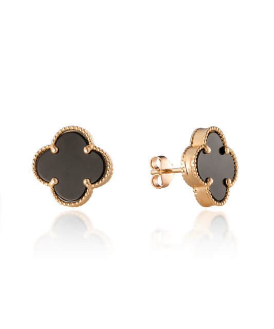 Kuldkõrvarõngad emailiga 14mm