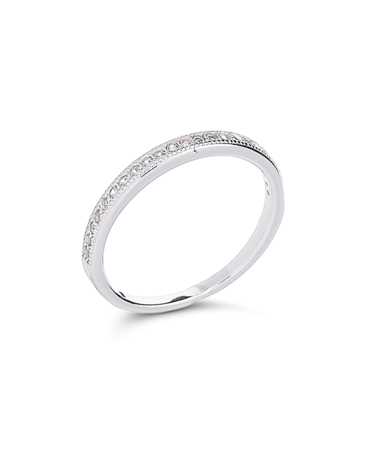 Hõbesõrmus tsirkoonidega Goldinga 00039