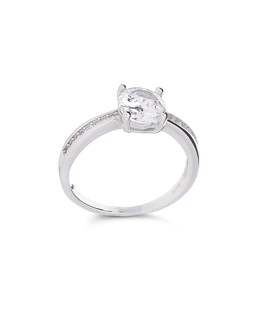 Hõbesõrmus tsirkoonidega Goldinga 00034