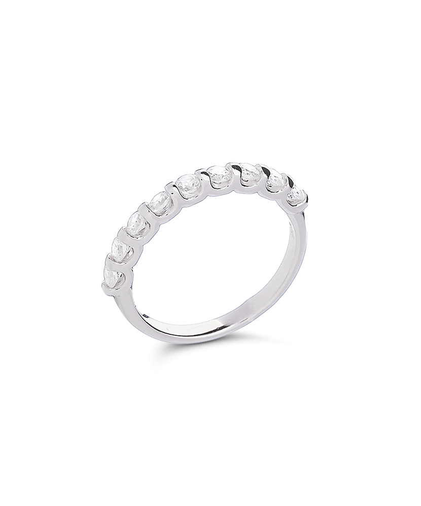 Hõbesõrmus tsirkoonidega Goldinga 00052