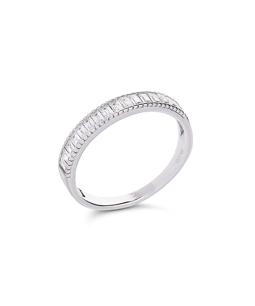 Hõbesõrmus tsirkoonidega Goldinga 00036