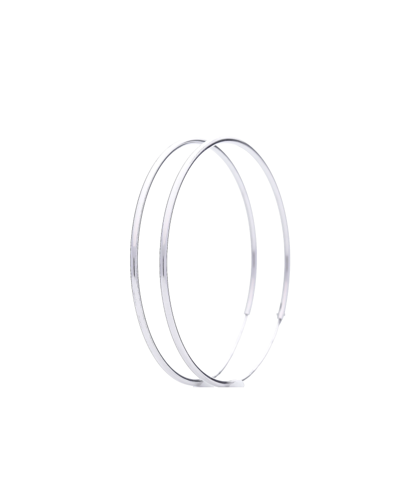 Серьги из серебра 40мм