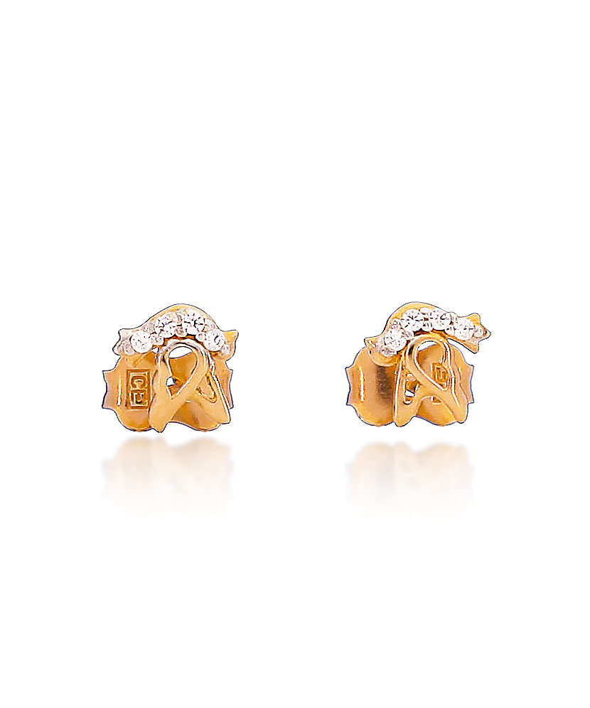 Kuldkõrvarõngad tsirkoonidega Goldinga 00404