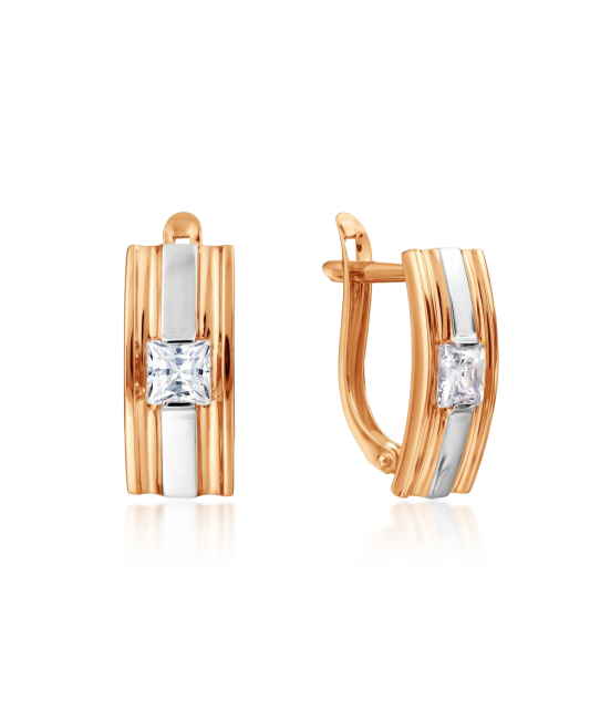 Kuldkõrvarõngad tsirkooniga